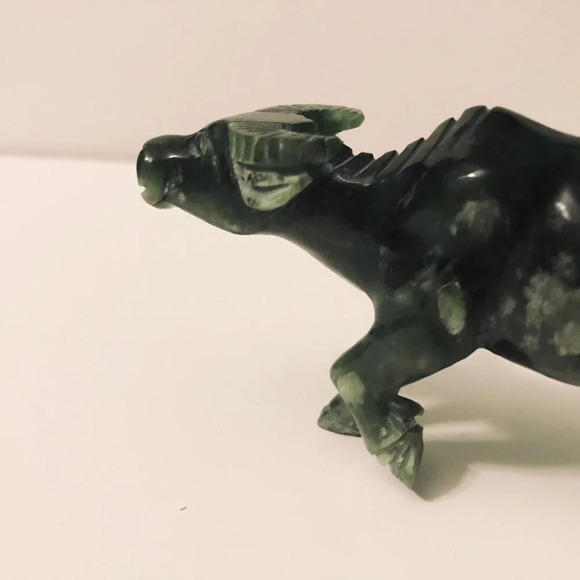 Vintage Stone  Water Buffalo 4 Inch Long Figurine - Picture 12 of 16